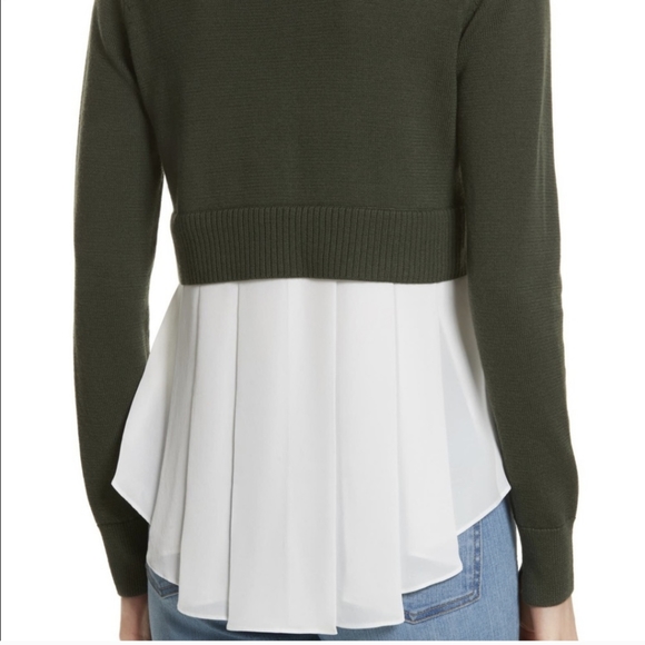 Veronica Beard Sweaters - Veronica Beard merino sweater w/silk insert Sz  xs